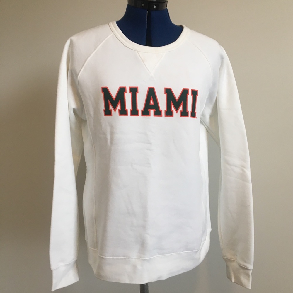University of Miami Champion White sweatshirt XL